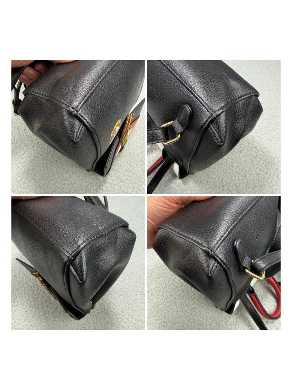 Harry Potter Backpack Mini Black Gryffindor Bag Danielle Nicole Faux Leather - Picture 11 of 13